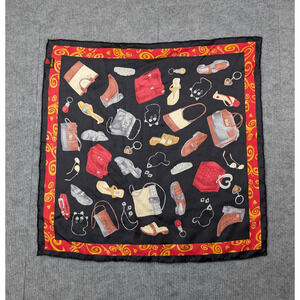 Brighton Silk Scarf Square Novelty Designer Fashion Shoes Bags Accessories Glam